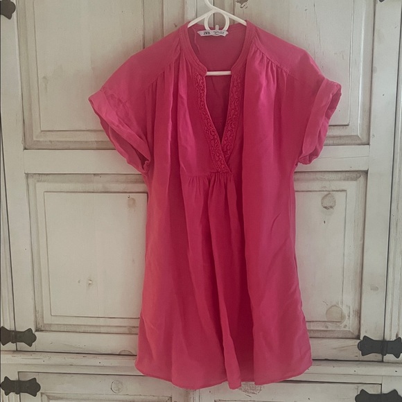 Zara Vibrant Pink Blouse - Picture 1 of 4